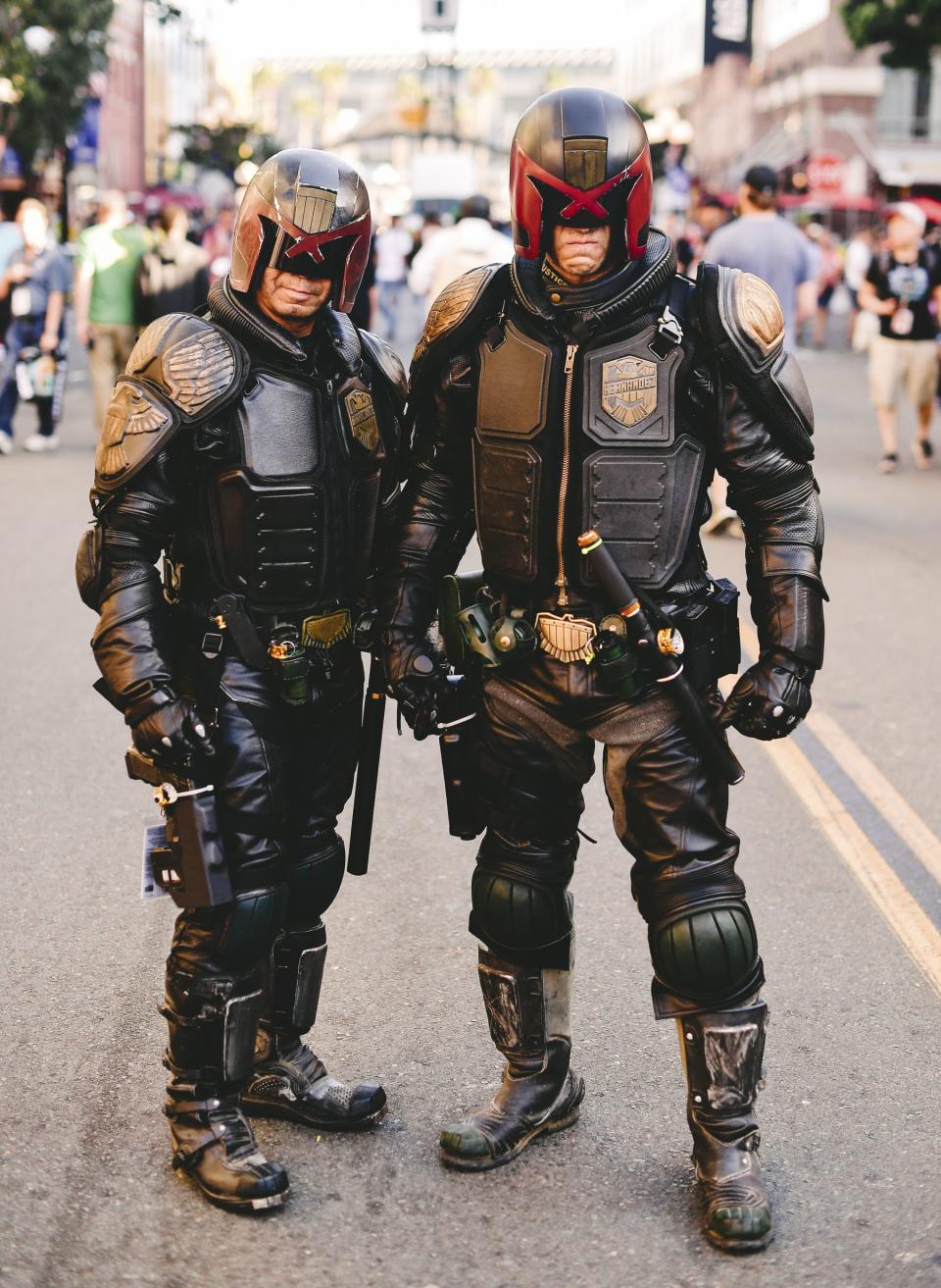 Judge Dredd cosplayers