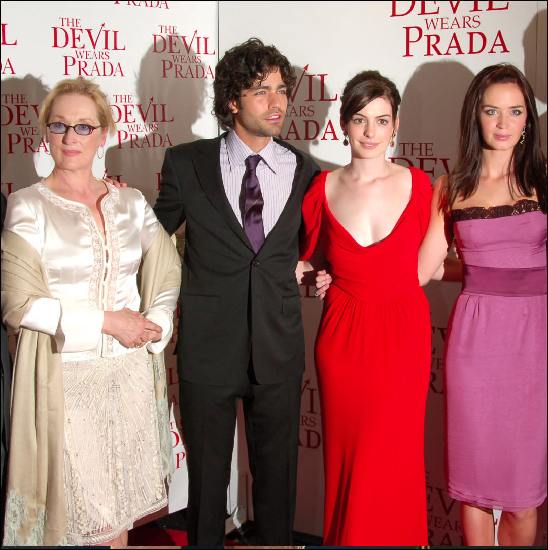  Stanley Tucci, Meryl Streep, Adrian Grenier, Anne Hathaway, Emily Blunt and Daniel Sunjata at 'The Devil Wears Prada' New York premiere. . 