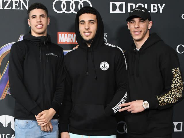 Jon Kopaloff/Getty LaMelo Ball, Liangelo Ball and Lonzo Ball attend the World Premiere Of Walt Disney Studios Motion Pictures "Avengers: Endgame"