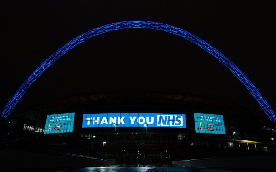 Wembley Stadium Arch in London  - PA