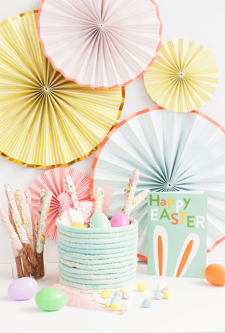 No-Sew Rope Easter Basket