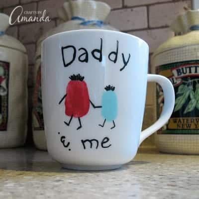 Fingerprint Daddy & Me Mug