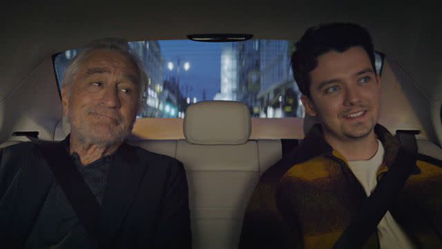 <p>Uber</p> Robert De Niro and Asa Butterfield go for a ride in a new Uber One ad.