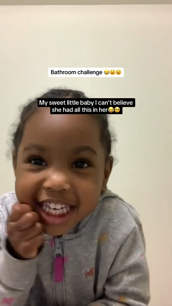 The 3-year-old was allowed to say as many curse words as she wanted. @ordinary_kay._ / Tiktok