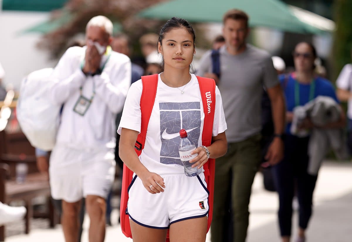 Emma Raducanu will be back in action on Wednesday (Aaron Chown/PA) (PA Wire)