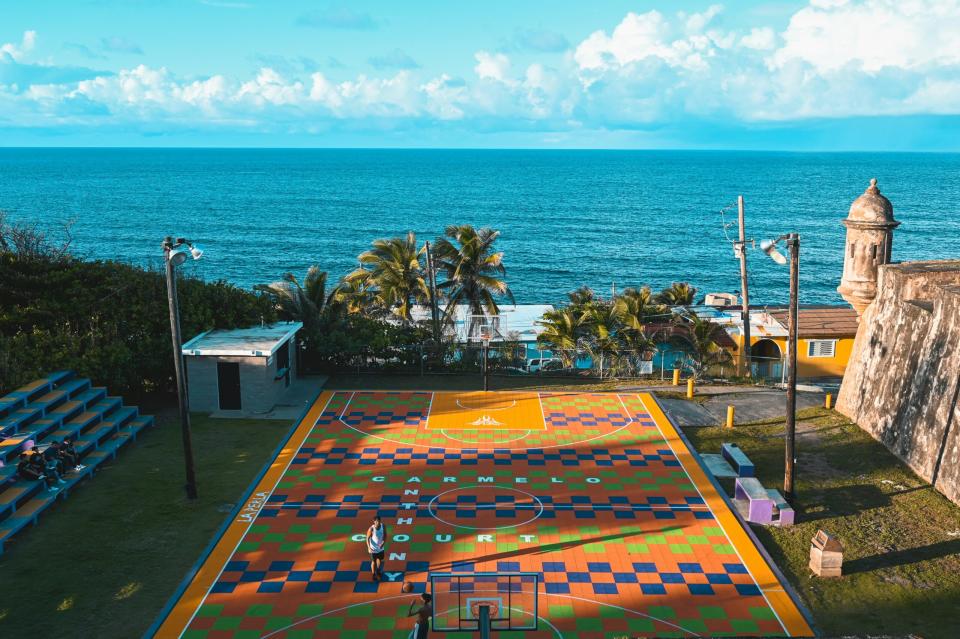 Puerto Rico's locals are friendly to travelers but especially during the holiday season. 
pictured; a community in Puerto Rico 