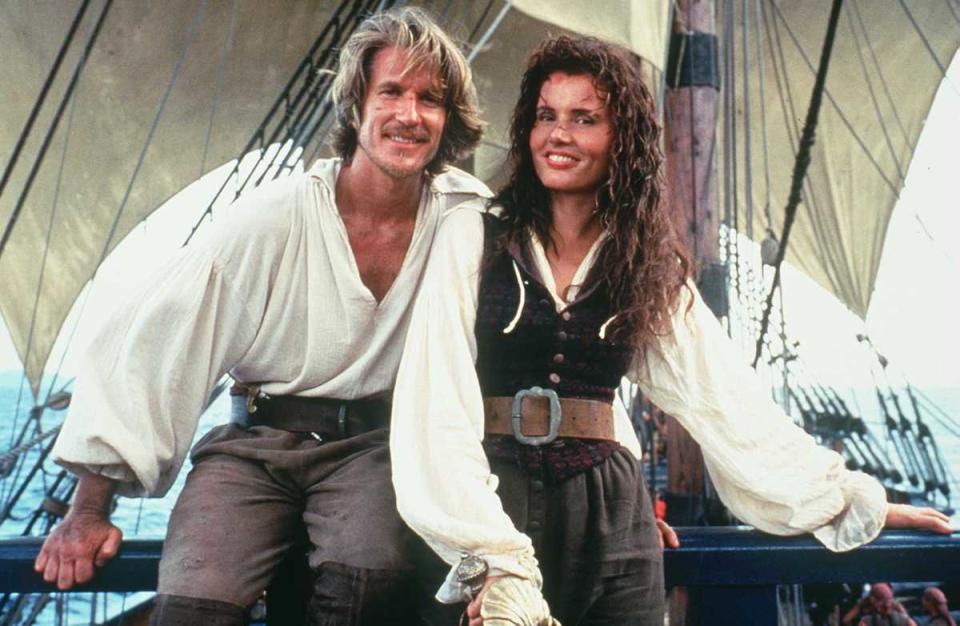 Geena Davis and Matthew Modine in 'Cutthroat Island,' 1996