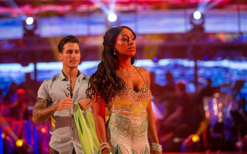 Gorka Marquez and Alexandra Burke performing in Strictly Come Dancing 2017 - BBC