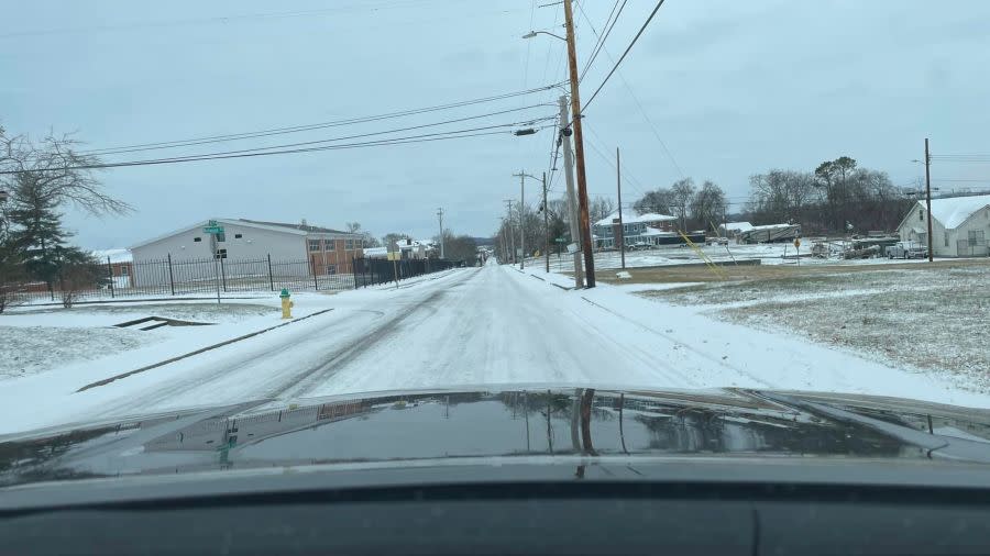 Snow in Christian County (Courtesy: Christian County Sheriff’s Office)