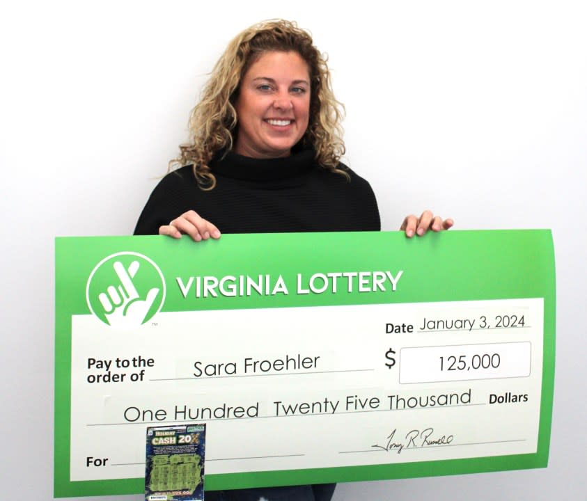 Sara Froehler. Courtesy: Virginia Lottery