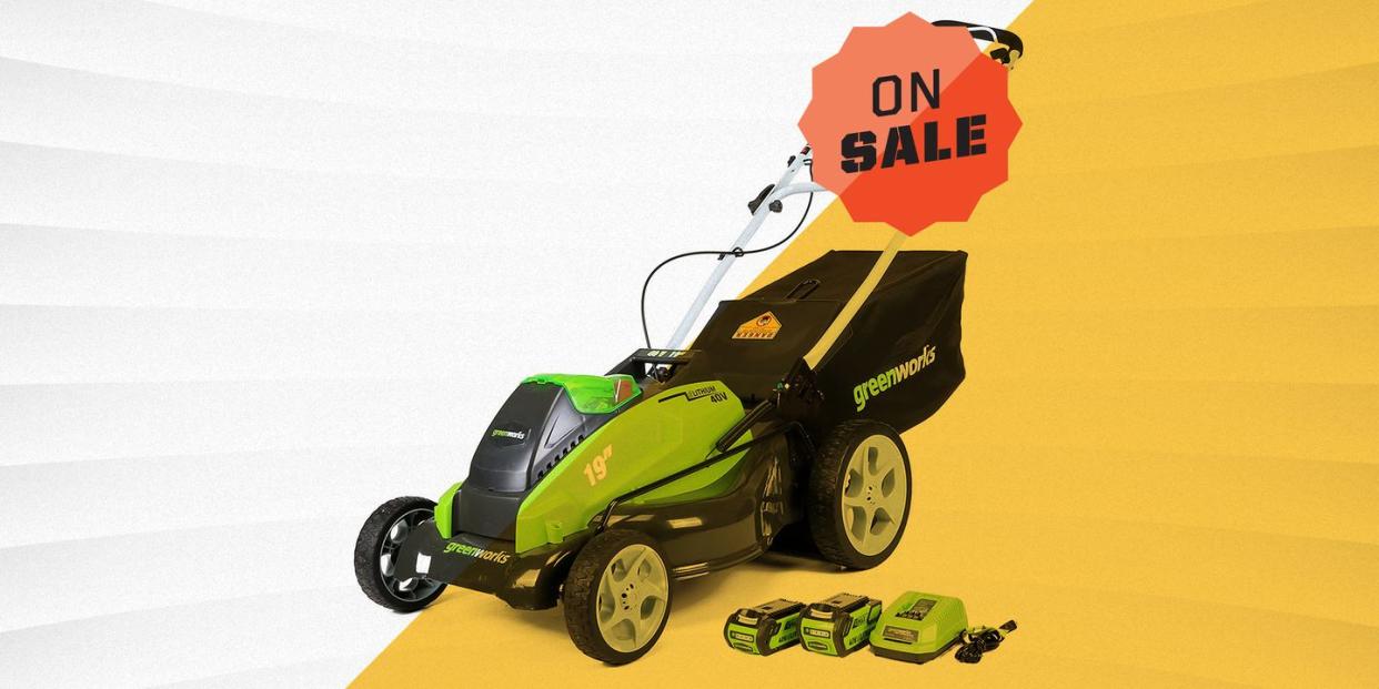 greenworks 25223 cordless lawn mower