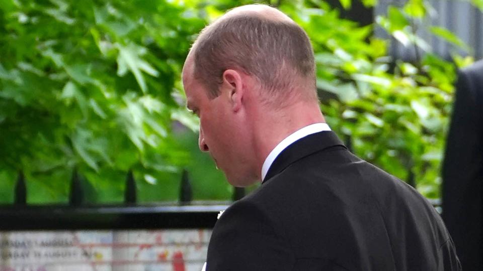 Prince William arriving at Chester Cathedral