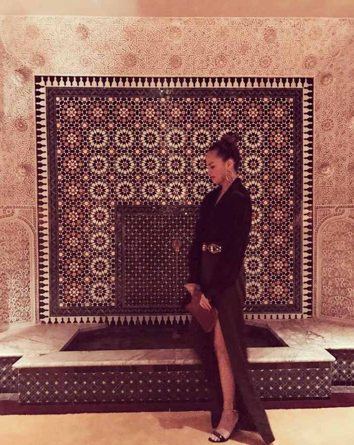 Chrissy Teigen in Morocco