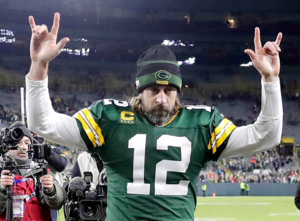 Aaron Rodgers is a four-time NFL MVP winner.