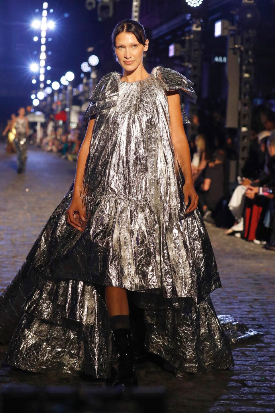 Bella Hadid attends the Vogue World runway show on September 12, 2022.