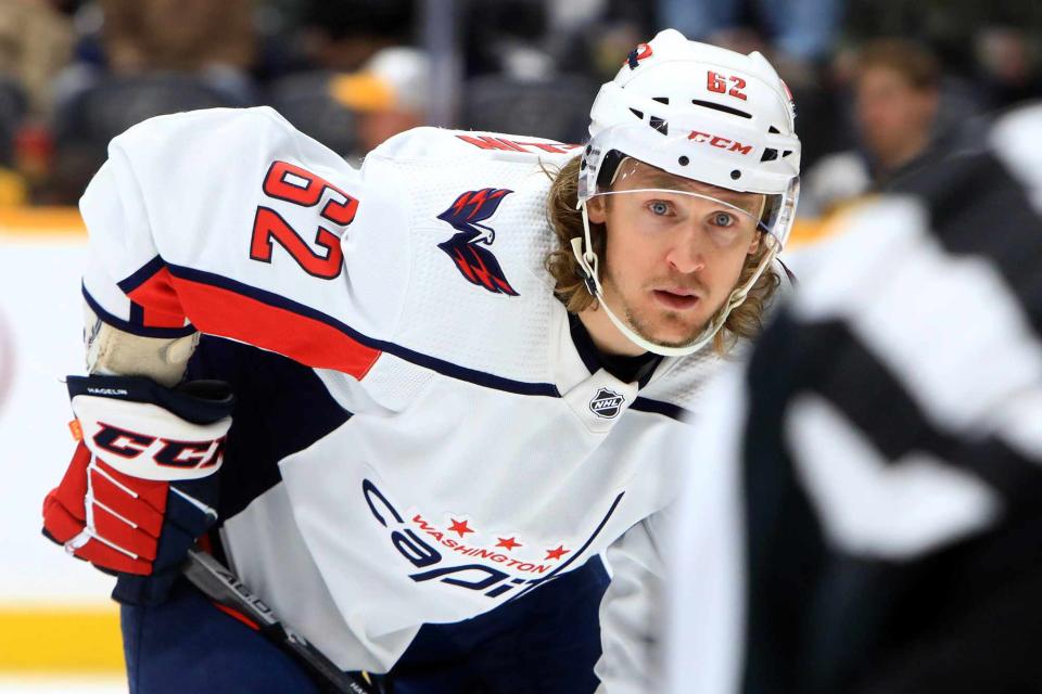 <p>Danny Murphy/Icon Sportswire via Getty</p> Washington Capitals left wing Carl Hagelin is retiring from the NHL.
