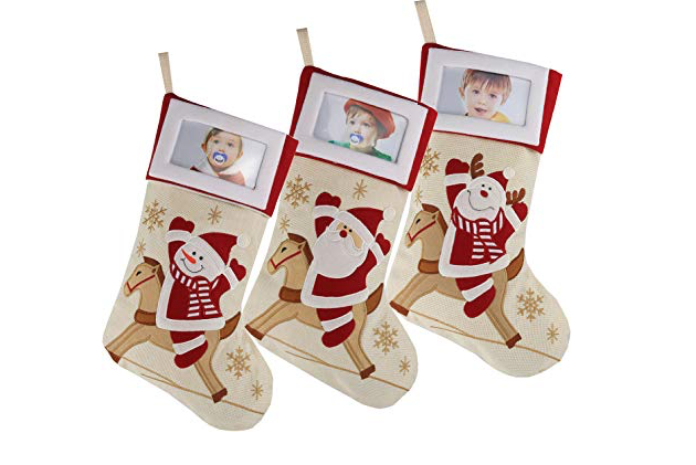 Creative Christmas Stockings with Photo Frame Holder