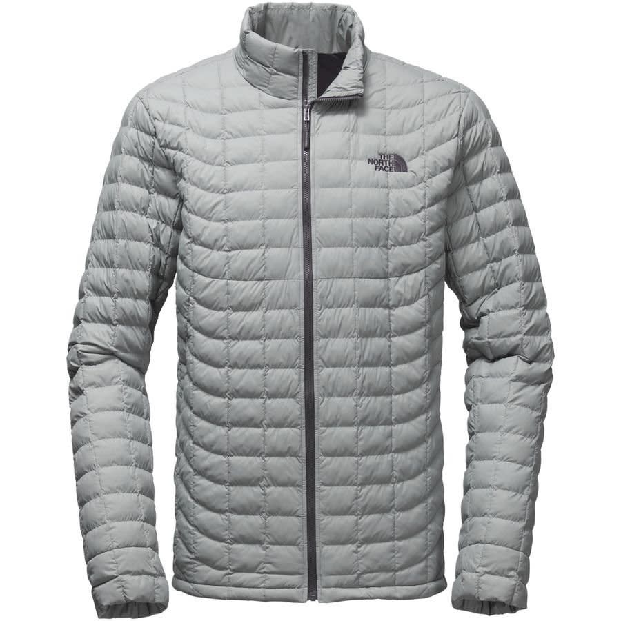 <a href="https://www.moosejaw.com/moosejaw/shop/product_The-North-Face-Men-s-ThermoBall-Jacket_10344855_10208_10000001_-1_" target="_blank">The North Face Men's ThermoBall Jacket</a> is a lightweight synthetic insulation layer that's great for wet-weather warmth needs.