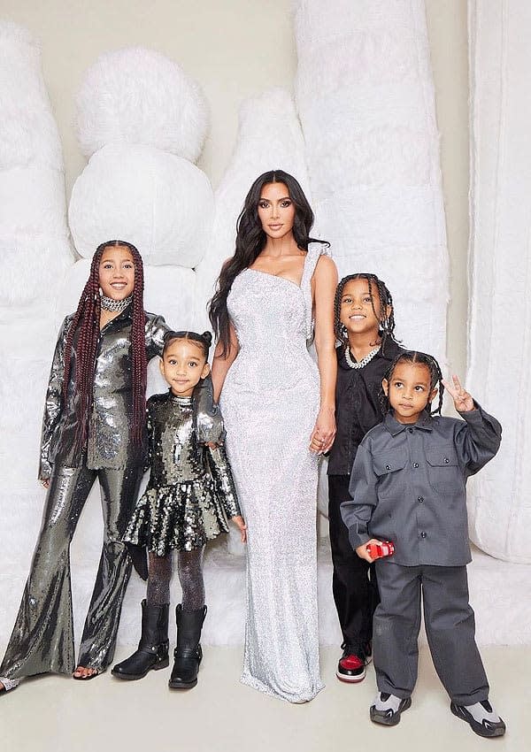 Kim Kardsashian y sus hijos