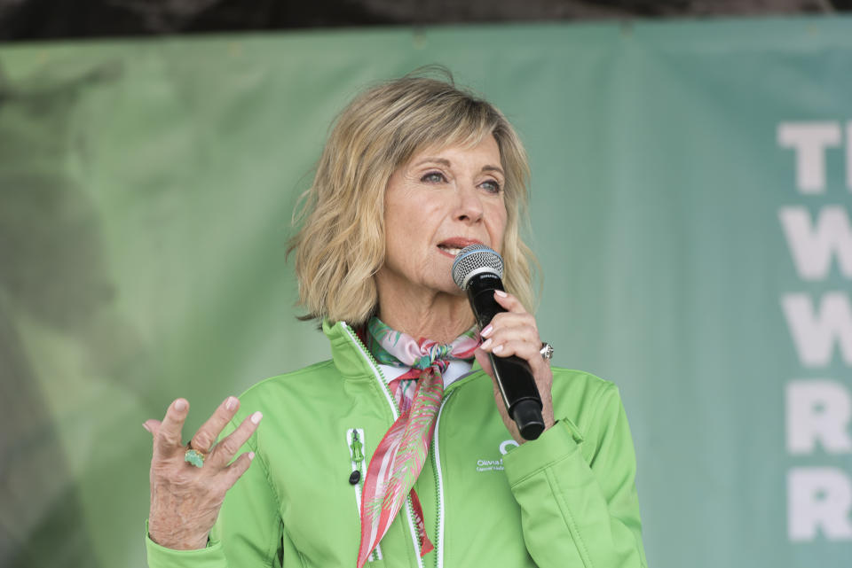 It was back in September when Olivia Newton-John revealed she’d been diagnosed with cancer for a third time. Photo: Getty