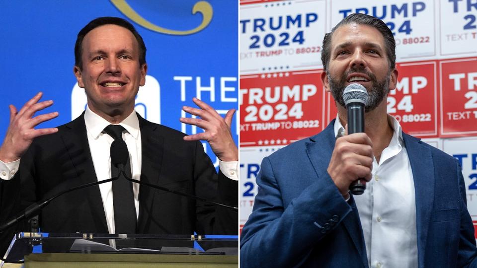 Chris Murphy and Donald Trump Jr.