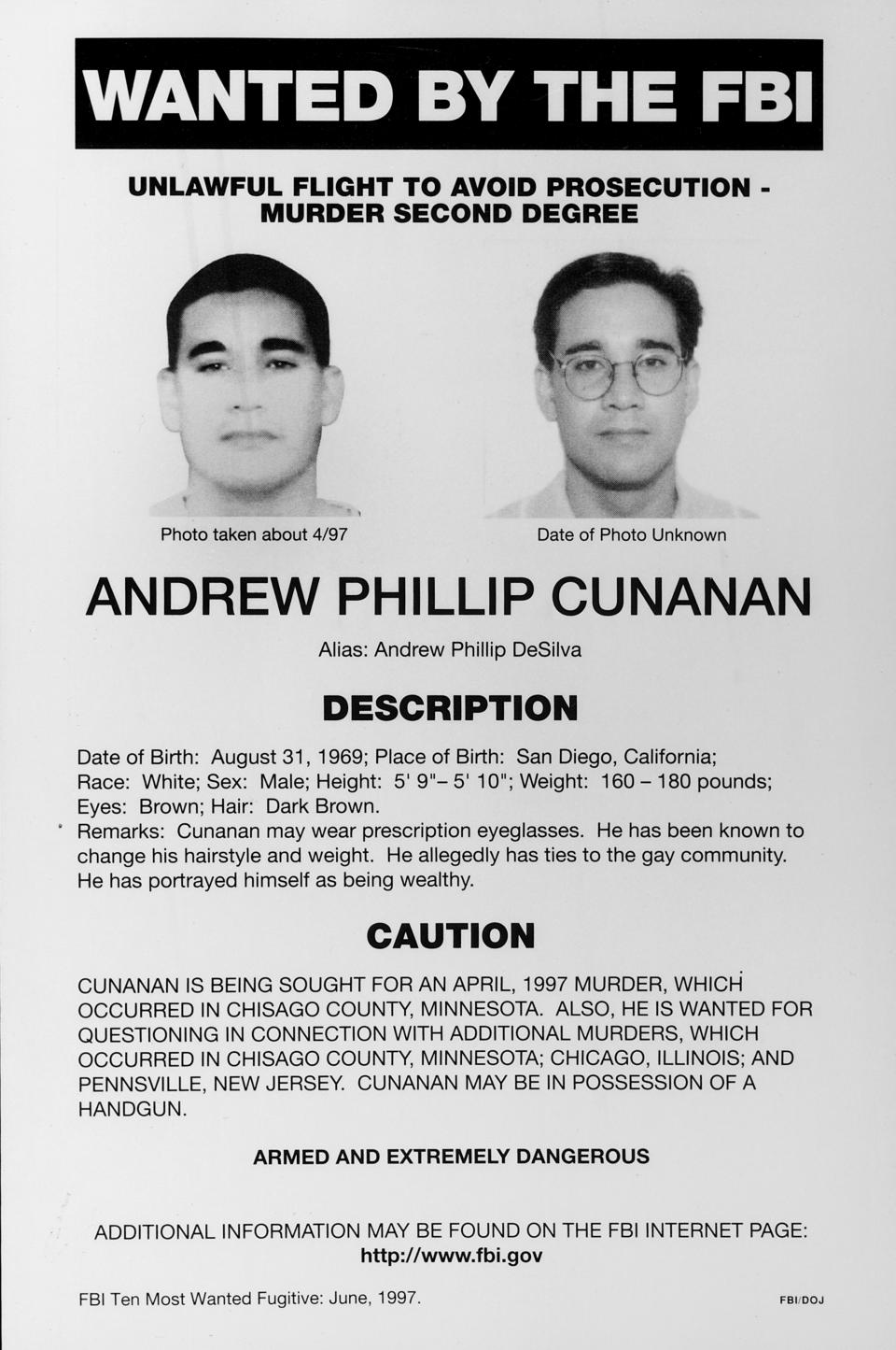 Versace Murderer Andrew Cunanan