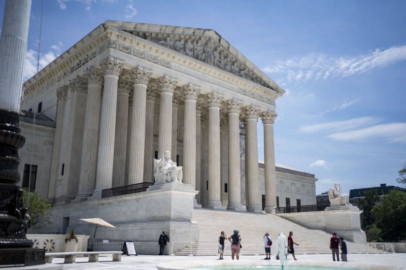 The U.S. Supreme Court on Wednesday threw out claims the Biden administration unlawfully coerced social media companies into removing certain content, overturning an injunction that would have limited contacts between government officials and social media companies on a wide range of issues. Photo by Bonnie Cash/UPI.