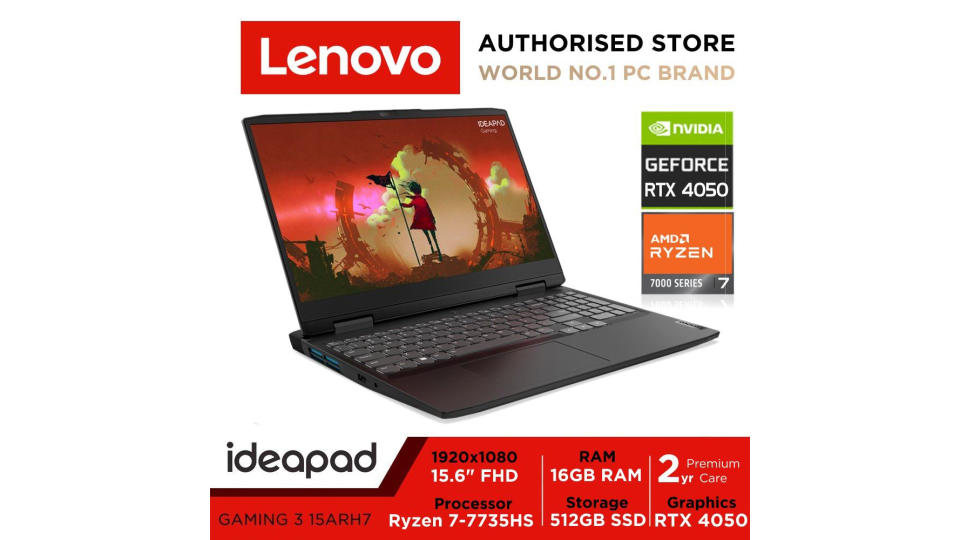 Lenovo IdeaPad Gaming 3 15ARH7. (Photo: Lazada SG)