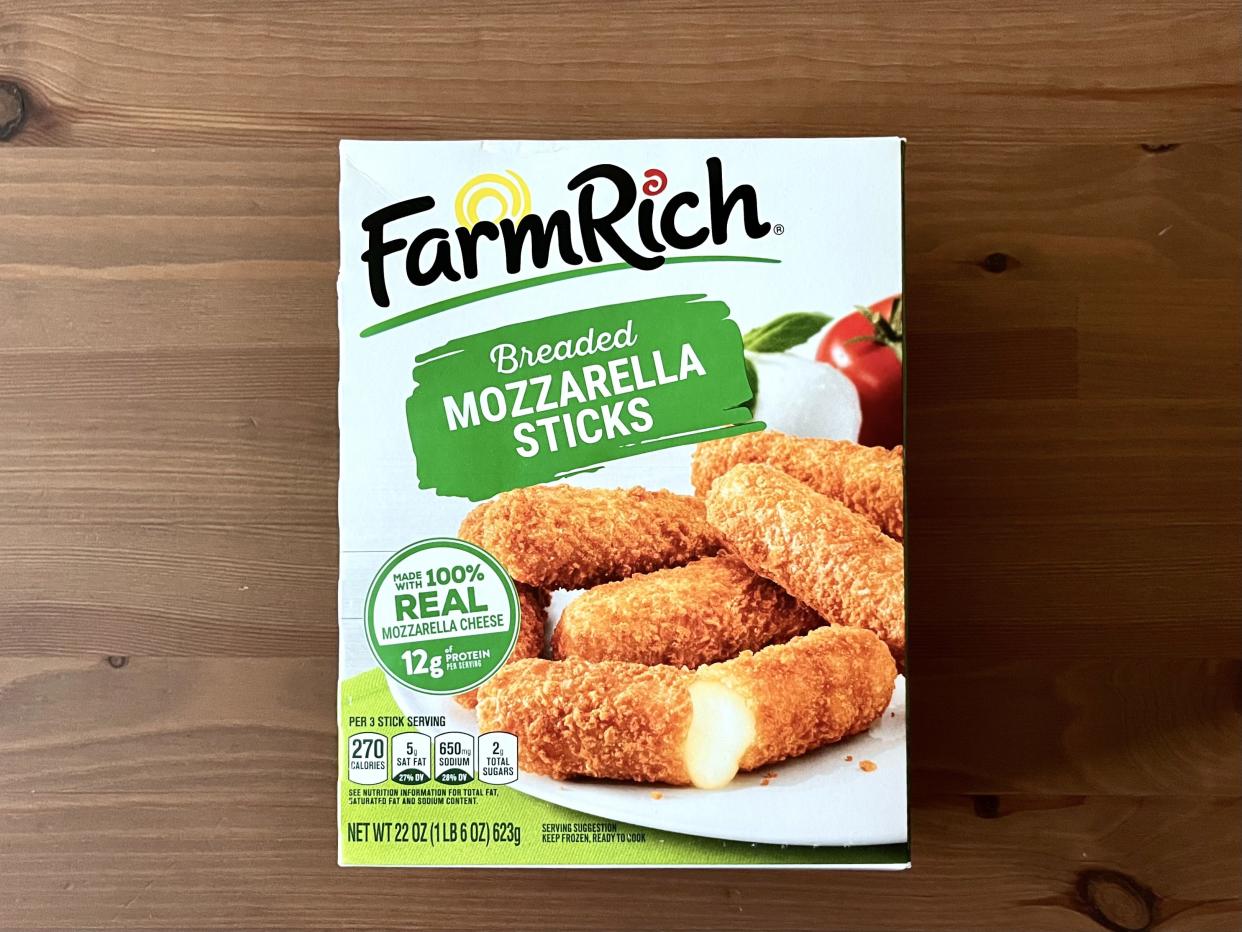 Farm Rich frozen mozzarella sticks