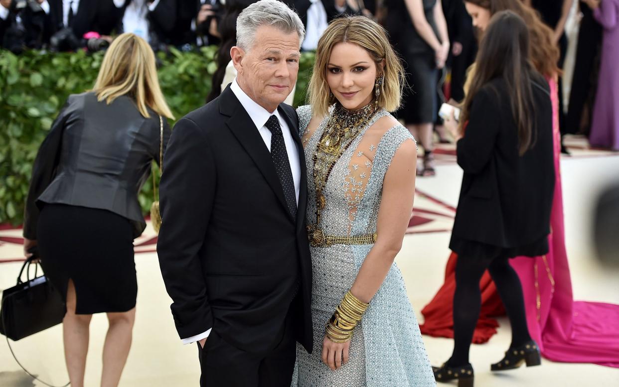 David Foster and his wife Katherine McPhee in 2018 - Getty