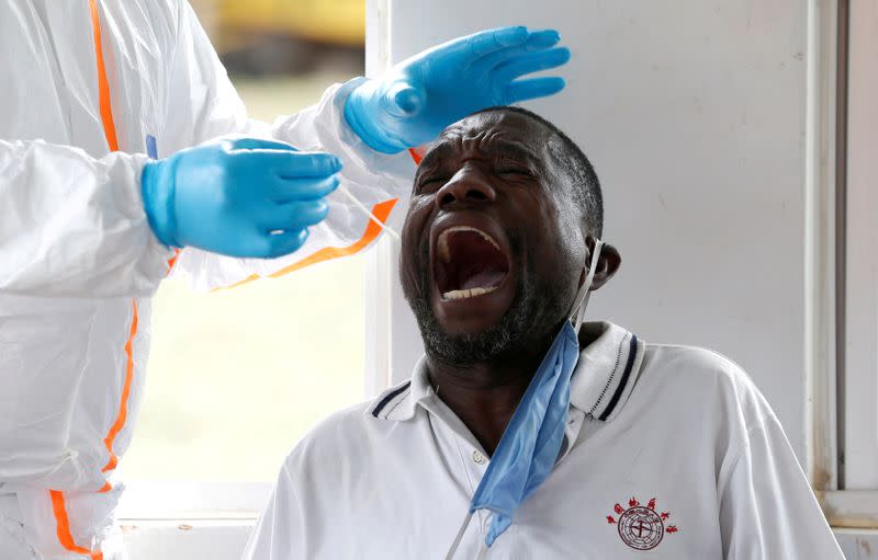 FILE PHOTO: The coronavirus disease (COVID-19) outbreak in Namanga