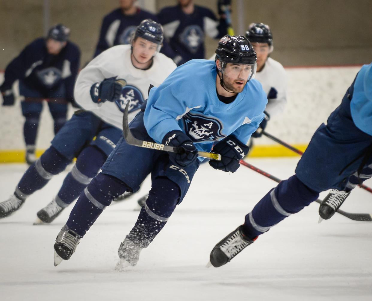 Veteran Rocco Grimaldi is appreciated not only for his scoring but also his leadership with young Milwaukee Admirals players, coach Karl Taylor said.