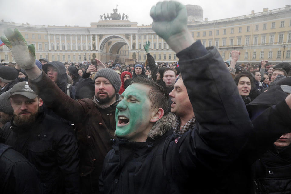 Protests nationwide bring thousands to Russia’s streets