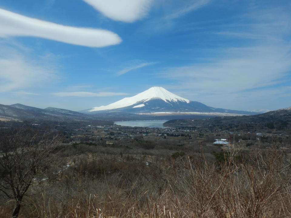 A handout image provided by the Yamanashi prefecture administration shows Japan's iconic Mt. Fuji. / Credit: Handout/Yamanashi prefecture
