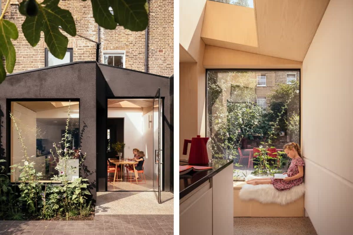 Shared space: the family home in Hackney has a picture window with a cosy bench seat for the children to read and chat  (Jim Stephenson 2022)