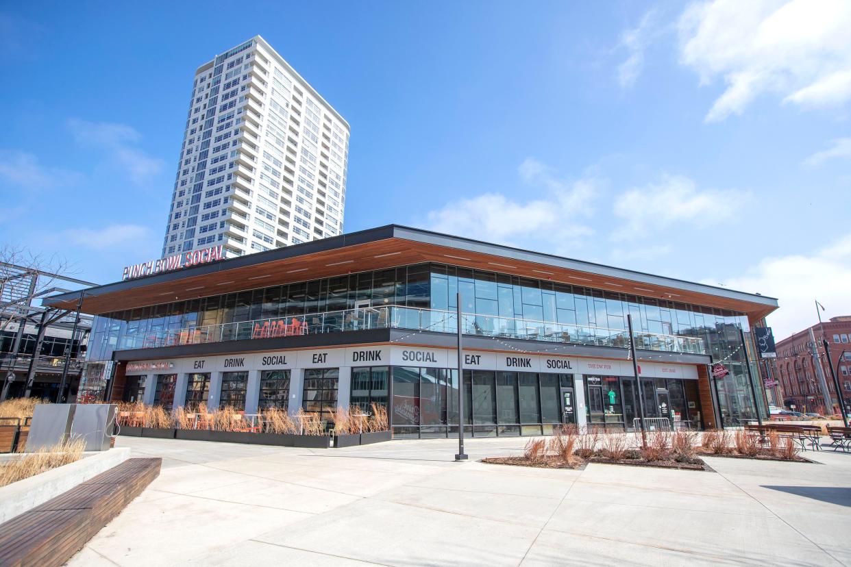 Punch Bowl Social, pictured on March 15, 2022, closed permanently in October 2023. A new concept from the Milwaukee-based Bars & Recreation plans to take over the space in 2024.