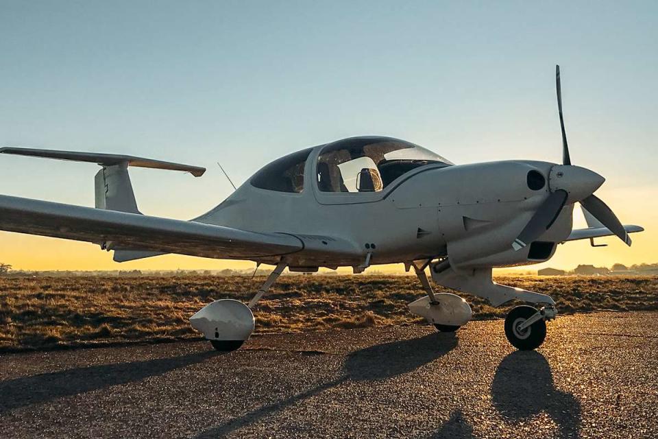 <p>Getty</p> Stock image of a small plane