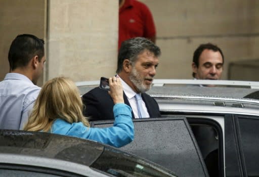 Gianfranco Macri (C), brother of Argentina's President Mauricio Macri, has been called in for questioning in connection with the sweeping corruption probe