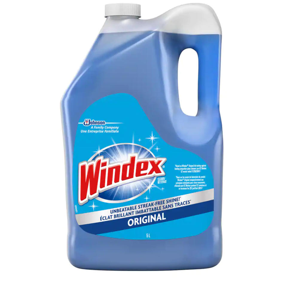 Windex Original Glass and Window Cleaner Refill. Image via Canadian Tire.