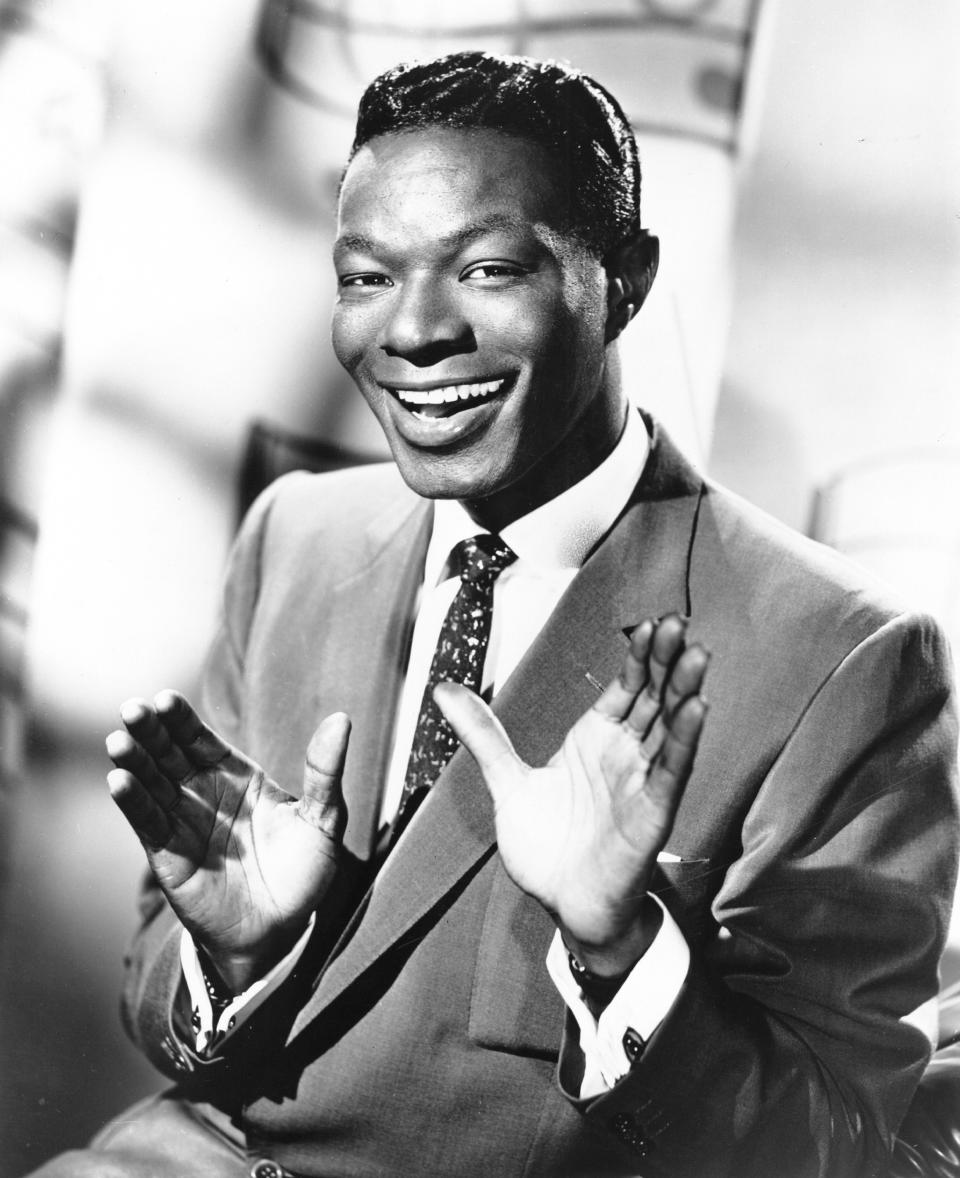 Entertainer Nat "King" Cole poses for a portrait in circa 1950