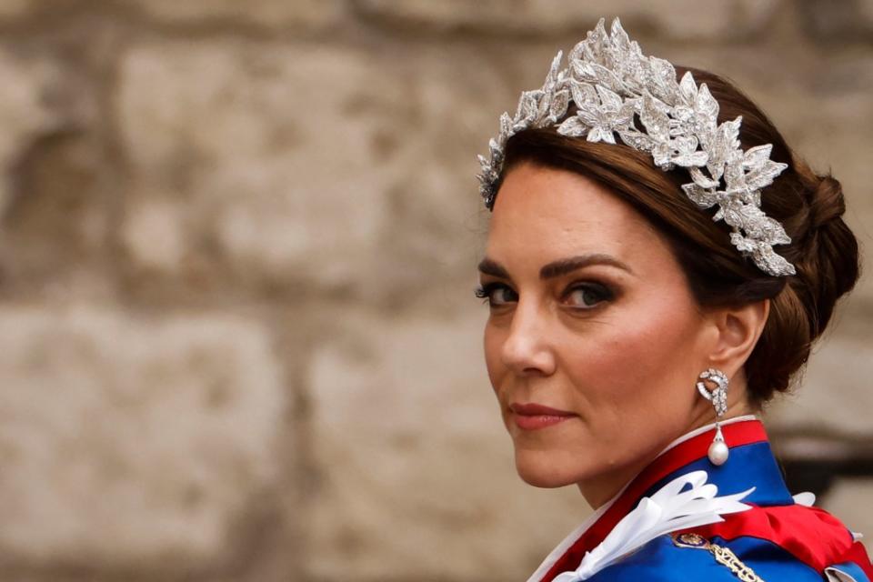 The princess — who had remained largely out of the public eye despite several sinister conspiracy theories — made the announcement after being spotted with Prince William, 41, during a recent stroll at Windsor Farm Shop. ODD ANDERSEN/AFP via Getty Images