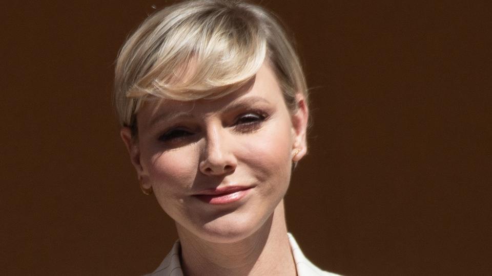 Princess Charlene looked beautiful with a blonde pixie cut