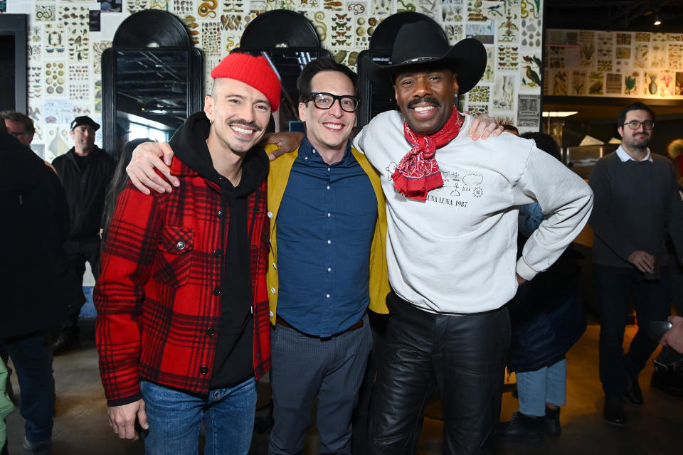 PARK CITY, UTAH - JANUARY 20: Raúl Domingo, Greg Jardin and Colman Domingo attend the Ketel One Family Made Vodka Celebrates Filmmakers at the Official Gersh Agency Party at the Sundance Film Festival at Handle on January 20, 2024 in Park City, Utah. (Photo by Araya Doheny/Getty Images for Ketel One)