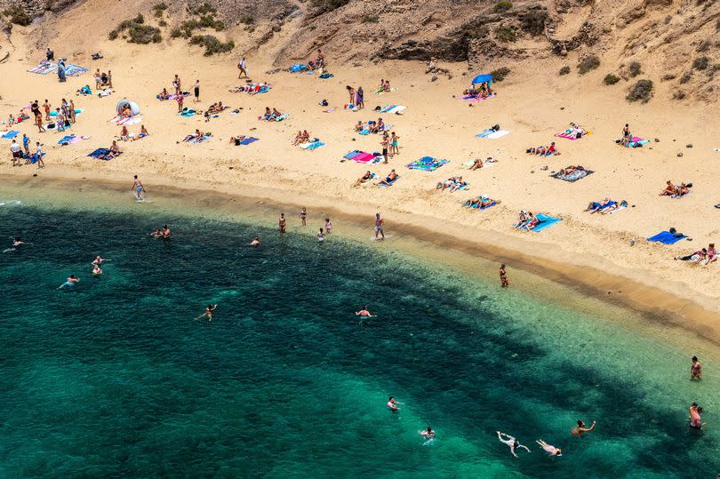 Papagayo beach, in Los Ajaches Natural Park