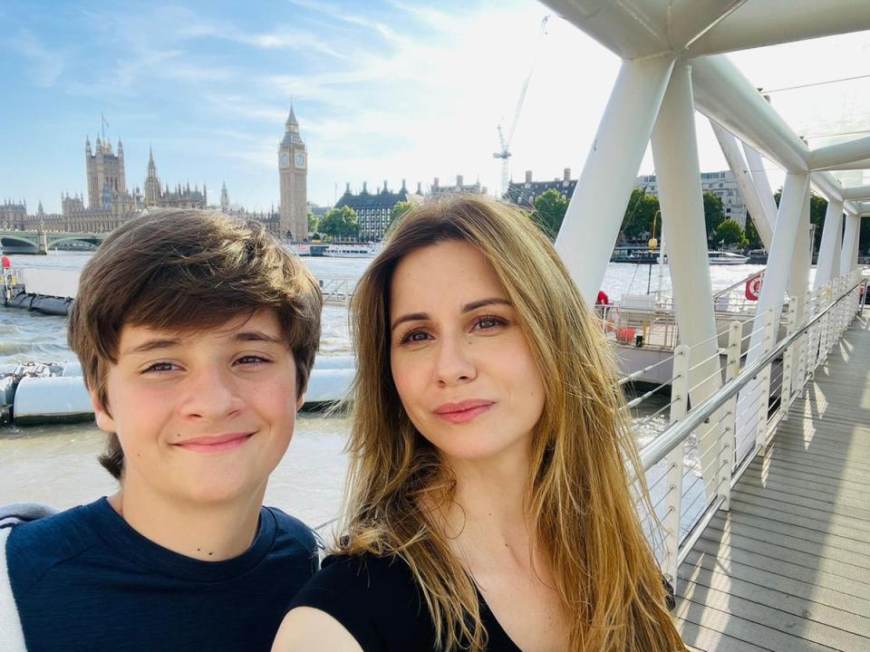 Former Burberry exec Maria Yarova, 38, begins a new life in London with her son Alex, 13 (Maria Yarova)