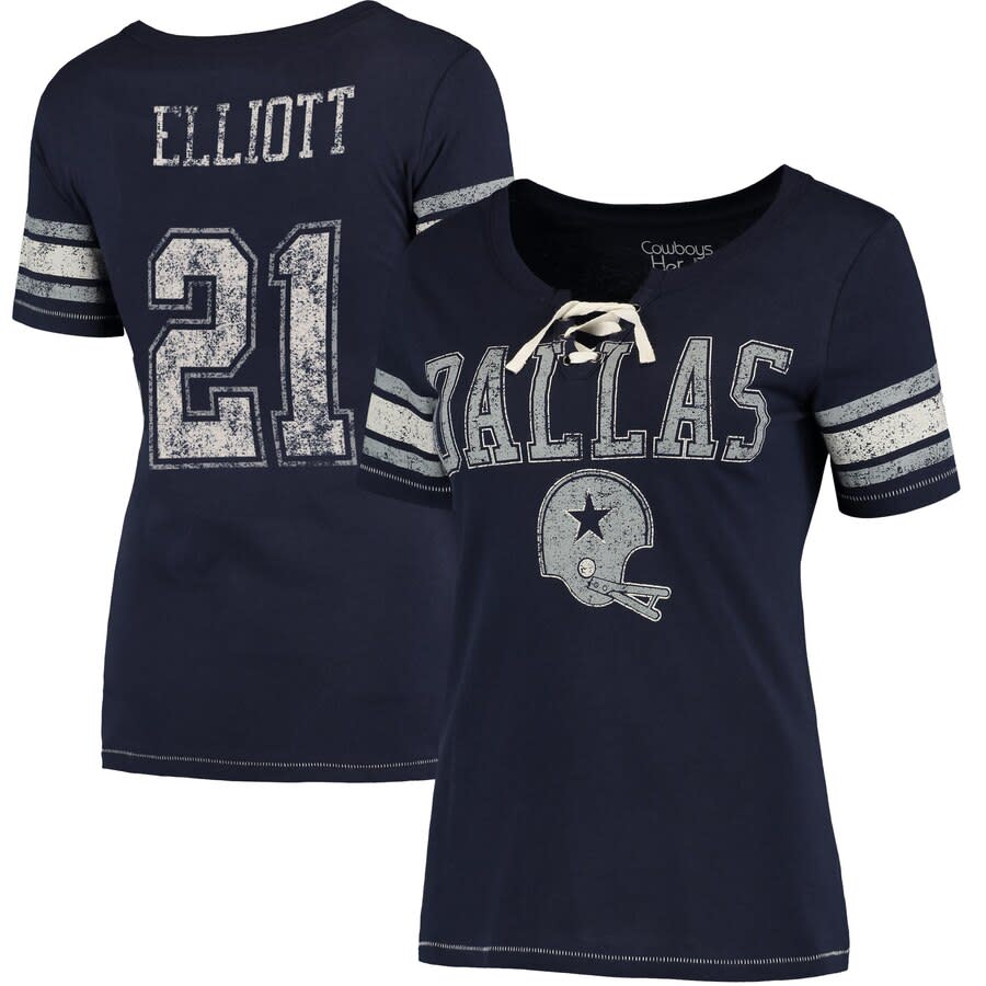 Ezekiel Elliott Cowboys Women's Name & Number T-Shirt