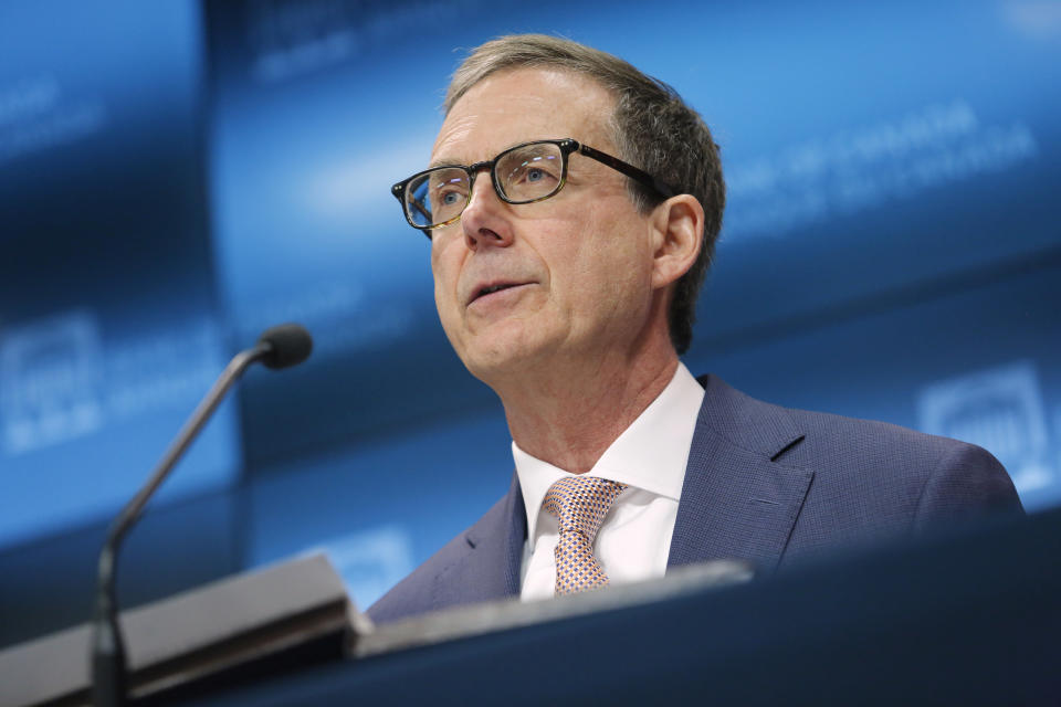 Governor of the Bank of Canada Tiff Macklem speaks at a press conference in Ottawa on Thursday, June 9, 2022. THE CANADIAN PRESS/ Patrick Doyle