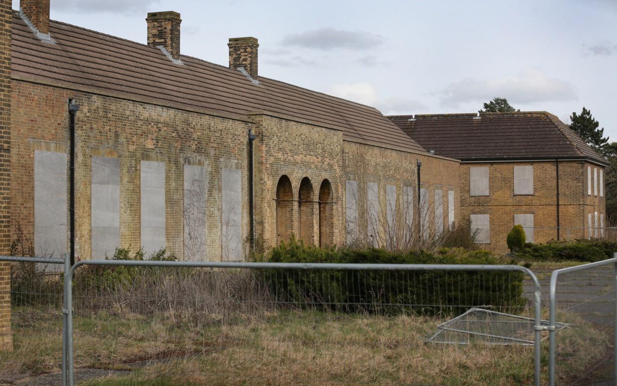 Officers Mess boarded up and fenced off on March 15, 2023 in Scampton - Martin Pope/Getty