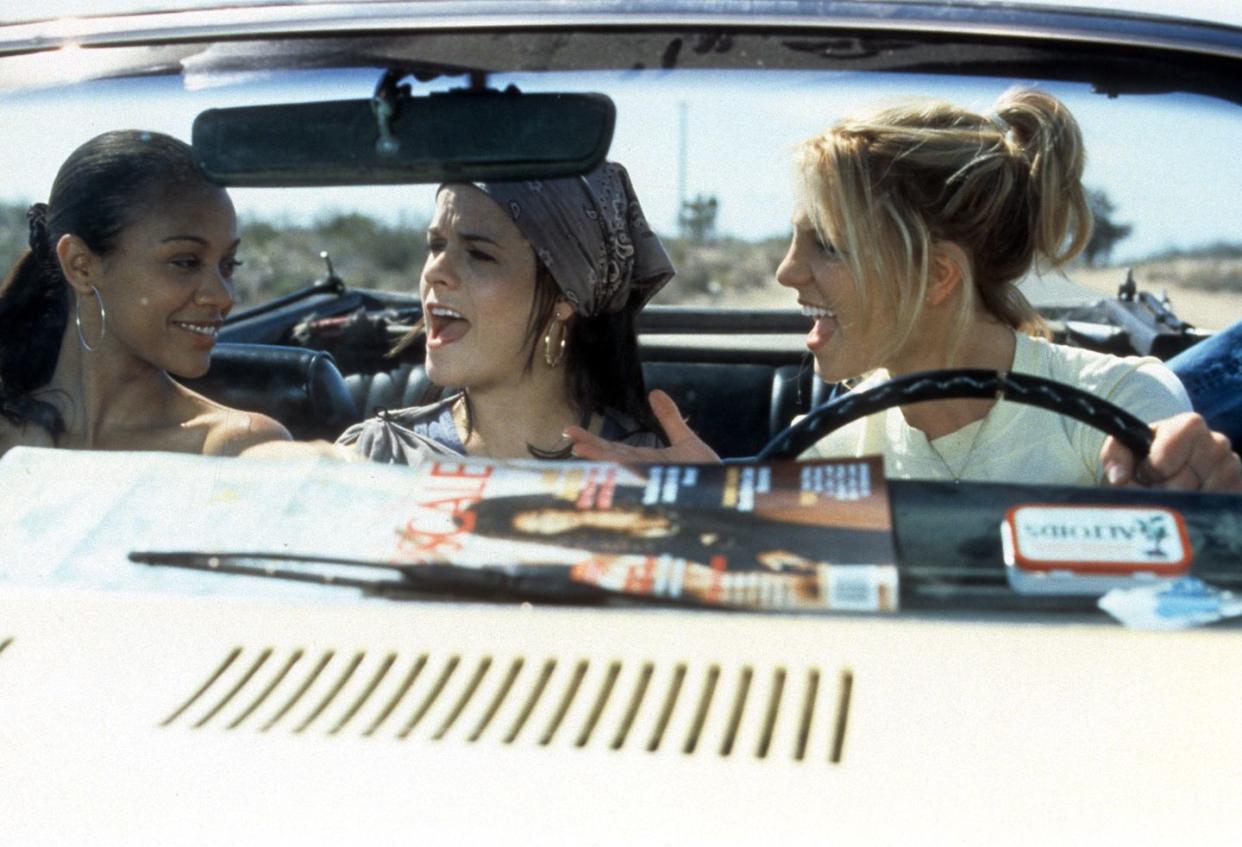 zoe saldana, taryn manning and britney spears, crossroads