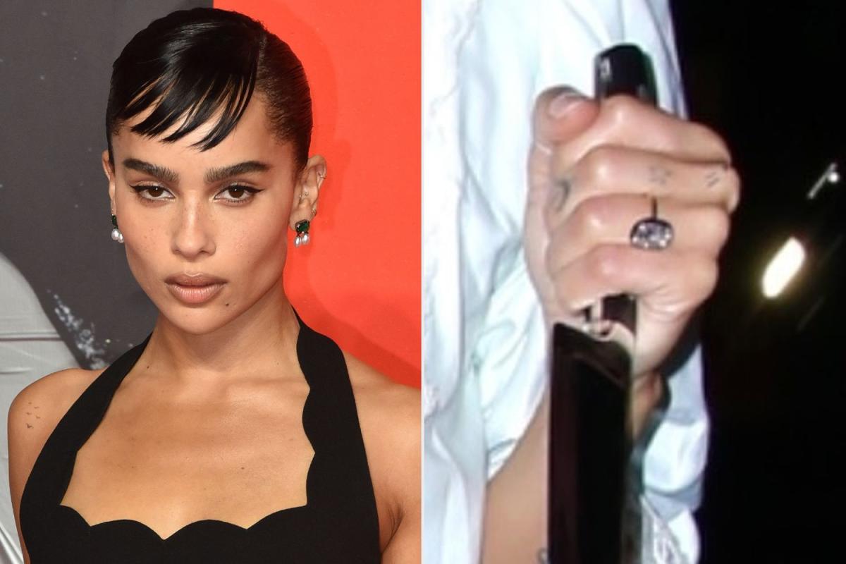 Zoë Kravitz Secretly Wore Her Engagement Ring to Kendall Jenner’s ...